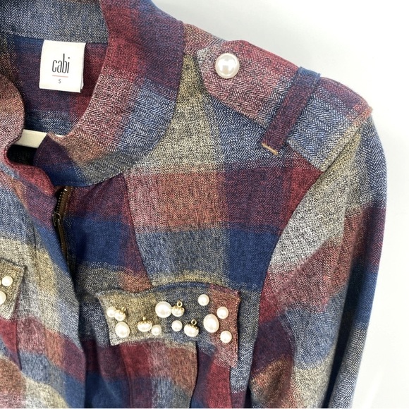 CAbi 3555 Plaid Collage Jacket Fall 2018 - Picture 8 of 10